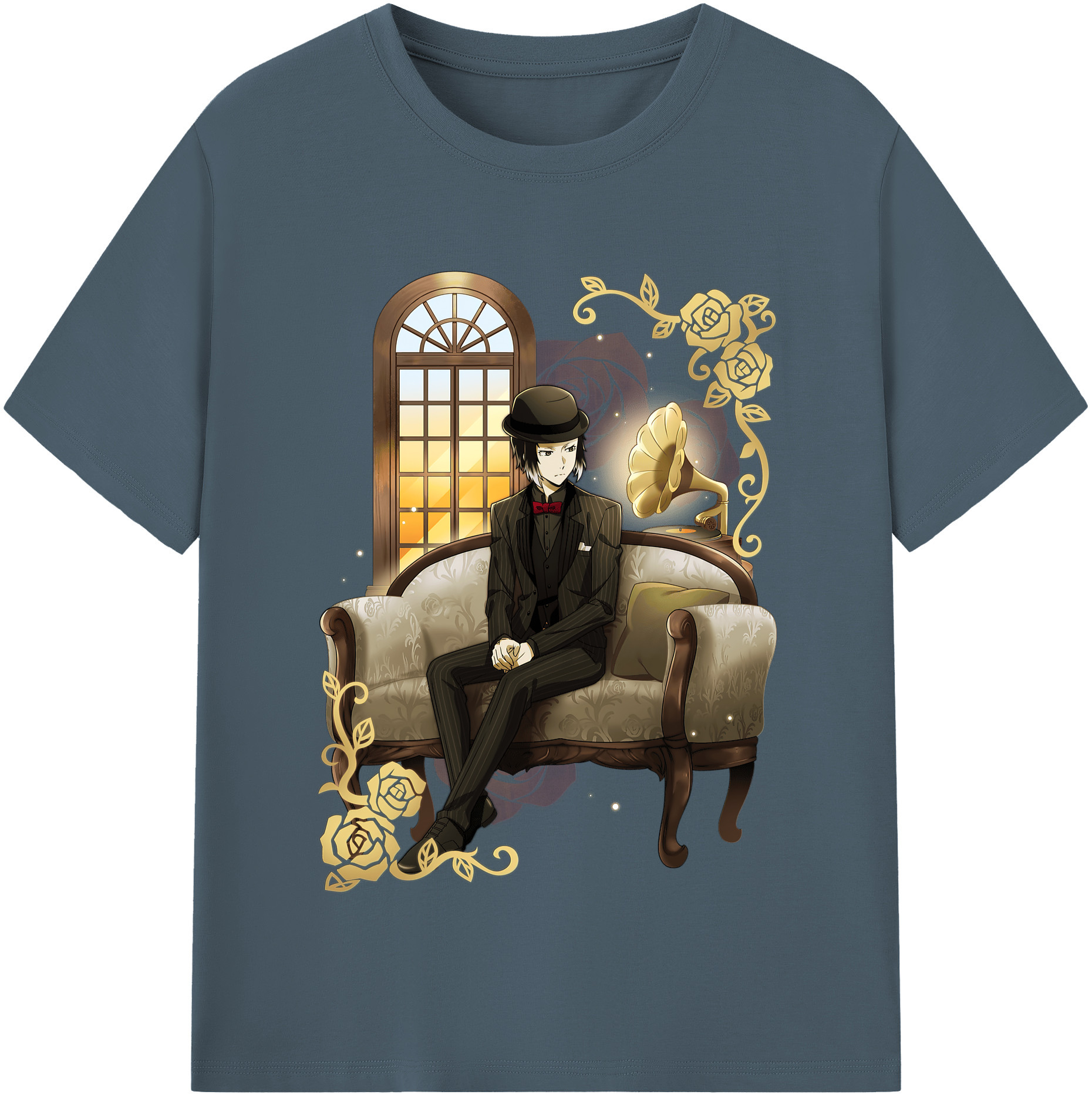 （画像用） 文豪ストレイドッグス Bungo Stray Dogs 綿100％半袖Tシャツ（フロントプリント）